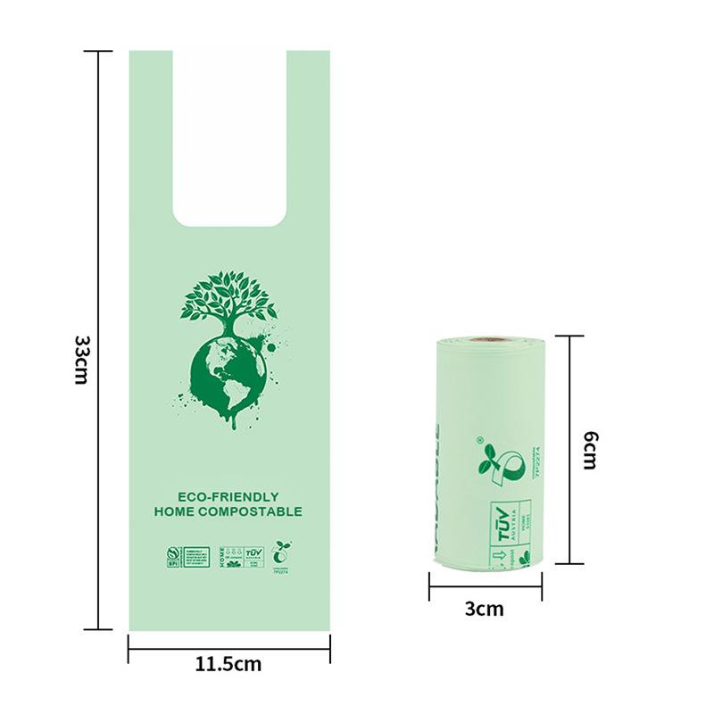 2025 Eco-Friendly 100% Compostable Modern Dog Poop Bag with Original Fragrance Dispenser 9x13 Inches for Dogs & Cats