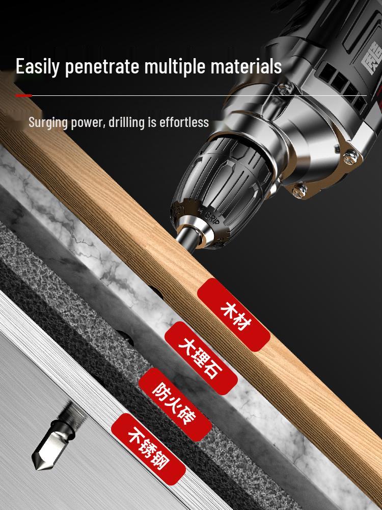 High Power 220V Multifunctional Electric Drill: Hammer, Screwdriver & Wall Driller