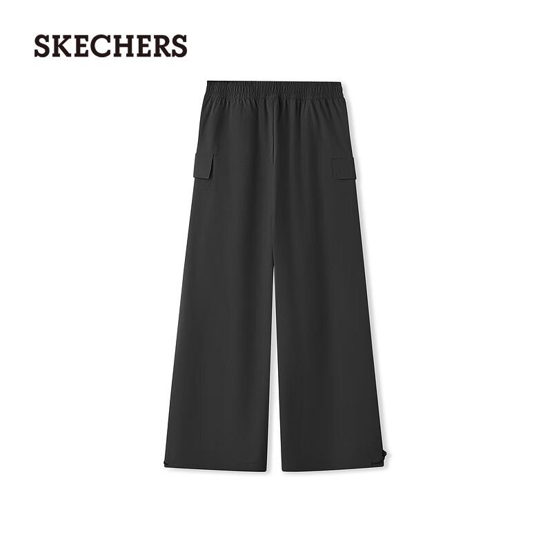 Skechers Męskie Casualowe Spodnie Sportowe o Prostym Kroju