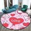 Cute Cartoon Pattern Round Carpet Floormat Living Room Carpet In Children 'S Crawl Play Area Washroom Floor Mat Area Rug Door Mat