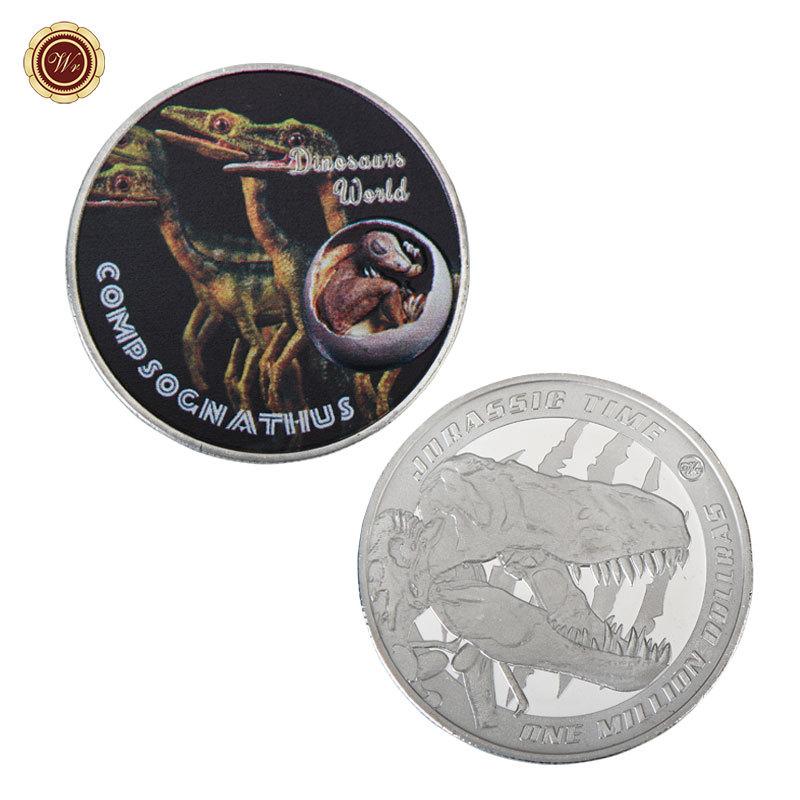 Monete Metalliche Commemorative Collezione Dinosauri, Intorno, Gioca con Medaglie Commemorative, Monete Attrazione Turistica
