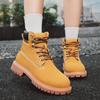 Popular Martin Boots Men's British Casual Trend High-top Shoes Fashion Couple Tooling Boots Big Head Big Yellow Boots