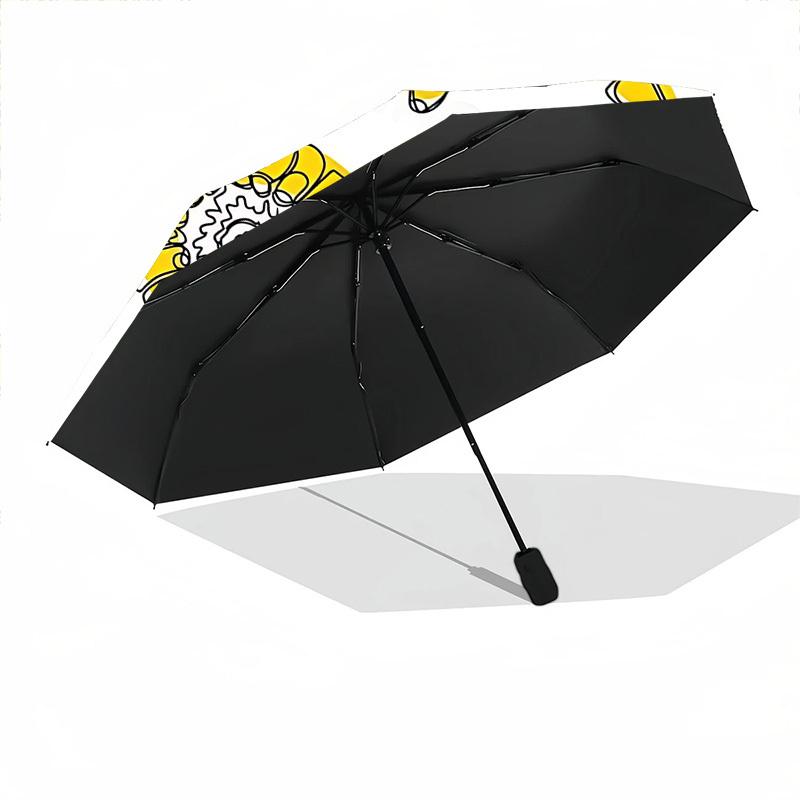 1pc Corn Illustration Automatic Open/Close Umbrella - Compact Travel Umbrella, Gift for Birthdayyy251208183