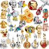 New Do It Yourself Marvel Captain America,Iron Man,Mickey,Stitch Multiple Collection Charm Bead Charms Compatible With Pendant Authentic Copper Jewelr