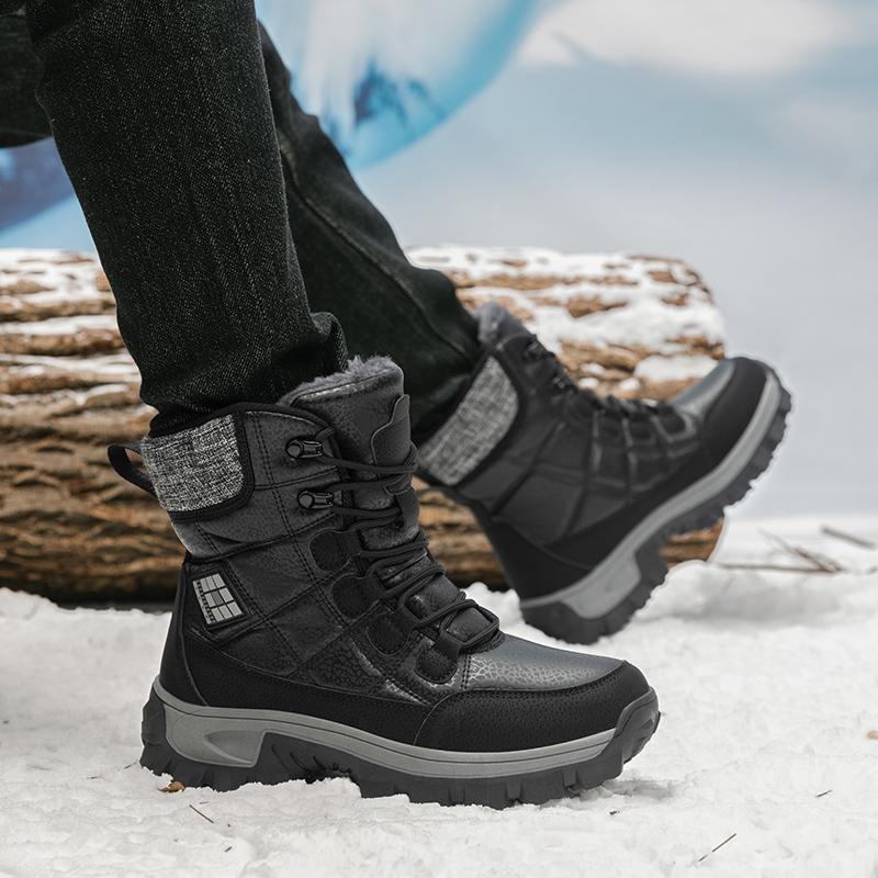 36-46 Unisex Winter Boots Retro Combat Boots Anti Slip Outdoor Boots High-top Non-slip Waterproof Wear-resistant Snow Boots Winter Boots