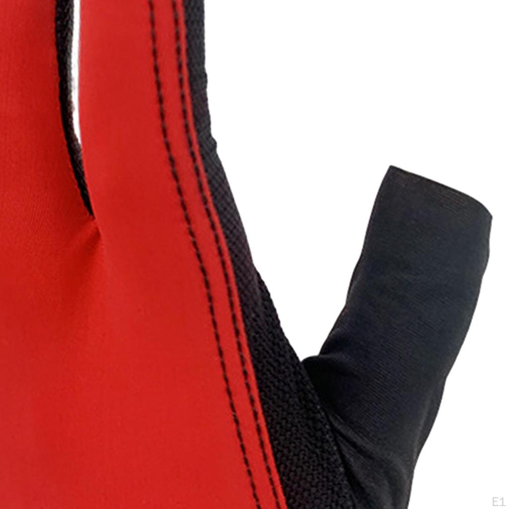 3 Finger Billiard Glove, Cue Pool Gloves, Non-slip Women's And Men's Accessories, Separate