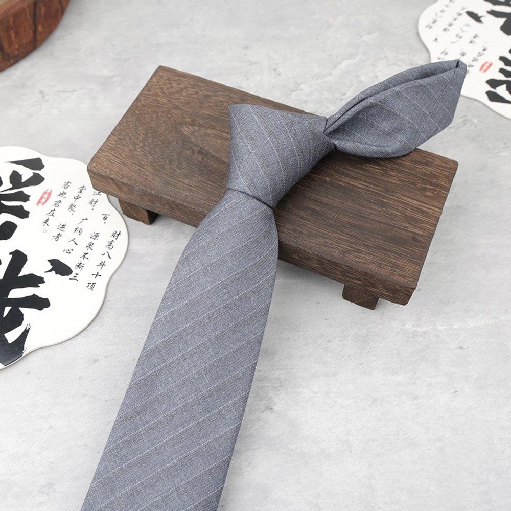 Luxury Stripes Mens Tie Woven Soft Cotton Necktie Classic Cravat Gift