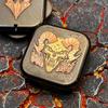 Satan King Rhythm Edc Rotating Push Cards Mechanical Haptic Slider Fidget Spinner Crisp Sound Decompression Metal Fingertip Toy