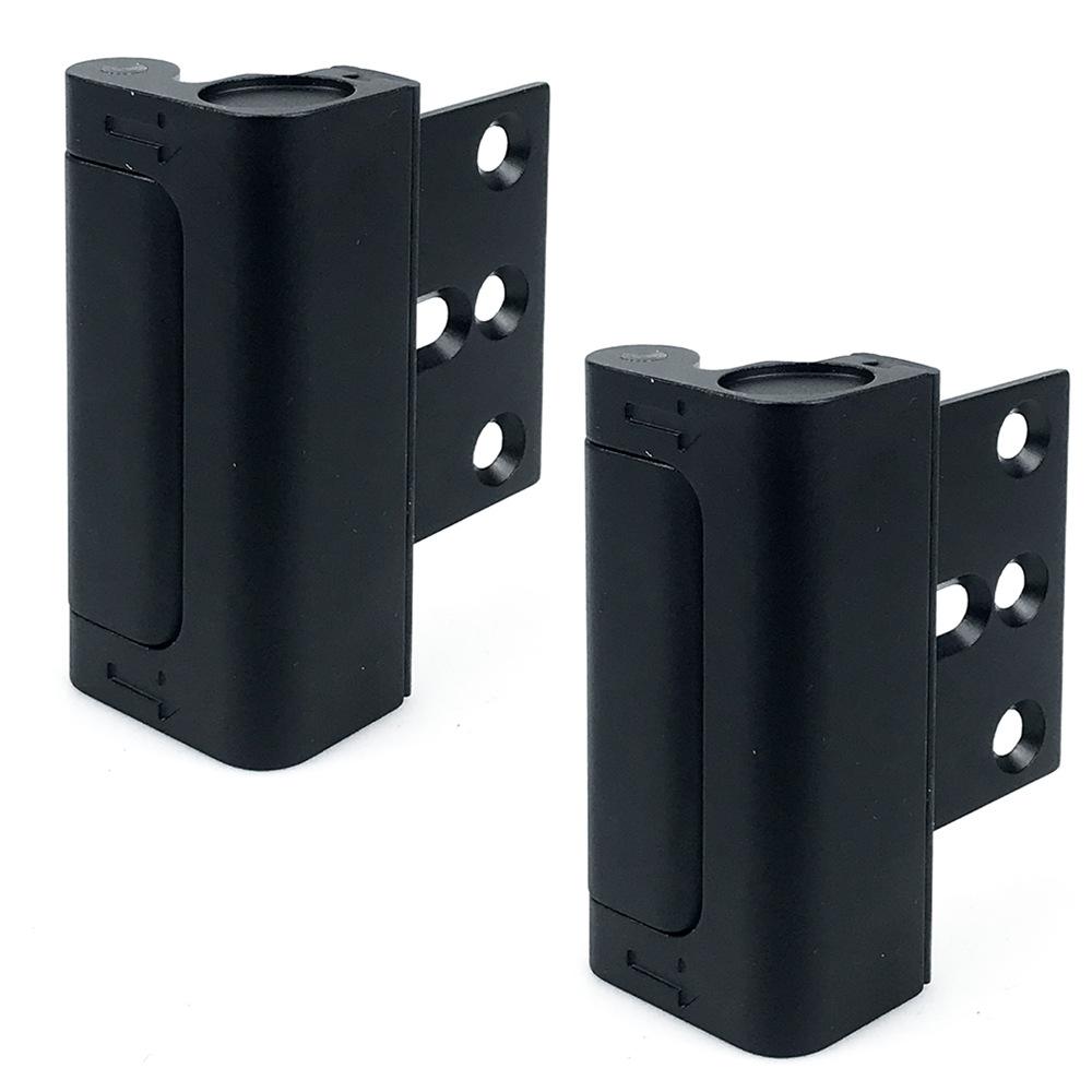 

Anti-theft Buckle Hotel Safety Latch Indoor Door Bolt Door Lock Door Clasp Aluminum Material Security Door Bolt Hinge 2pcs чорний