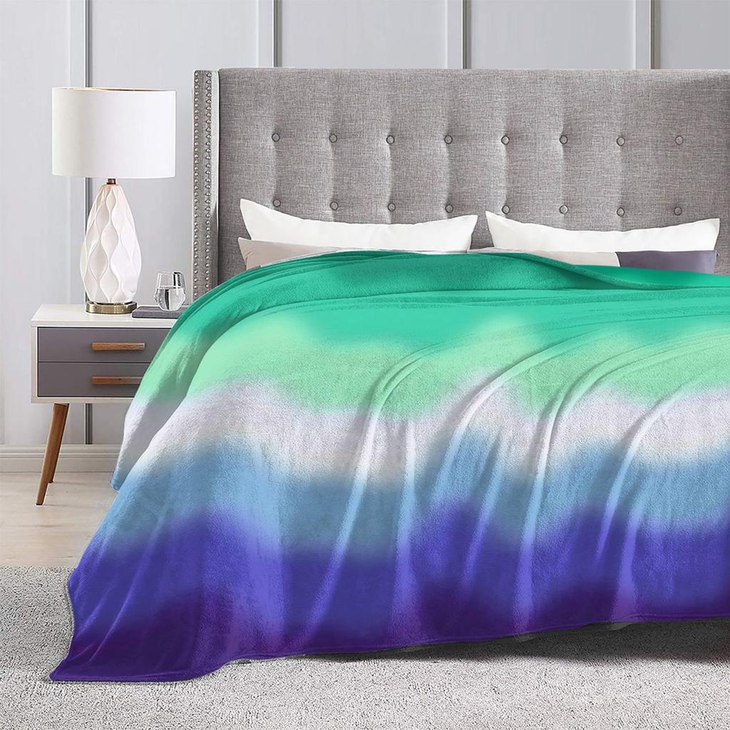 Gay Male Pride Flag  Blanket Soft Warm Flannel Throw Blanket Cover for Bed Living room Picnic Travel Home Sofa