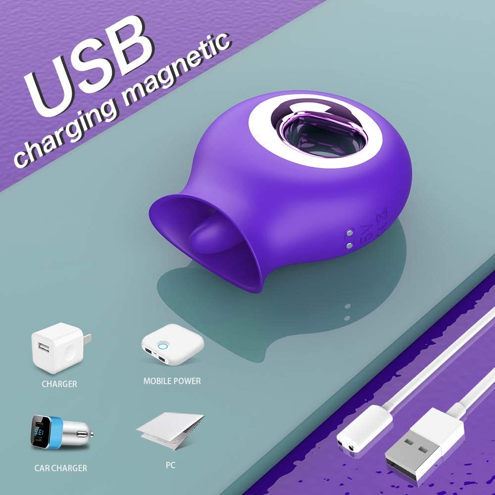 MIDU Vibrator Rotor Vibrator Licking Vibrator Licking Nipples Clit Licking Vibrator Sucking Vibrator Tongue Vibration Modes 9 Tongue Licking Modes