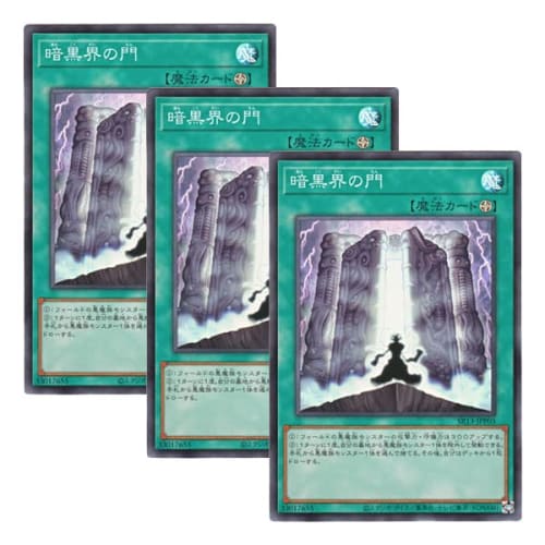 [Set of 3] Yu-Gi-Oh! Japanese Edition SR13-JPP05 The Gates of Dark World (Super Rare)