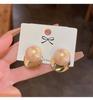 2024 Elegant Pearl Stud Earrings with S925 Silver Needle - Light Luxury & Fashionable Style