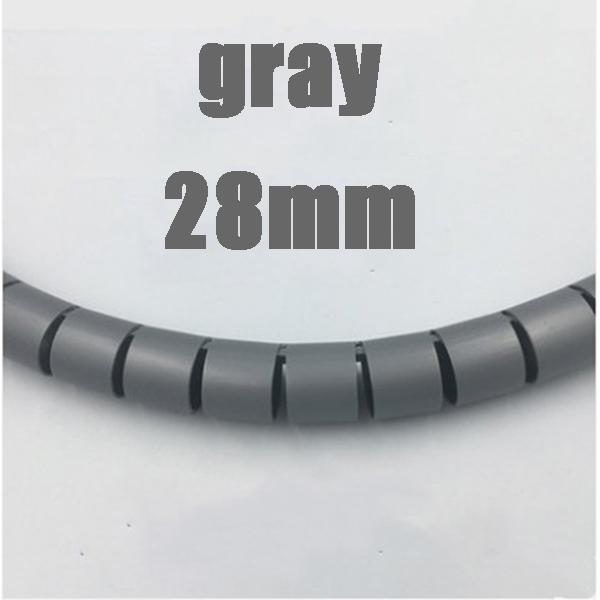 Flexible Spiral Cable Organizer Clips, Storage Pipe, Cord Protector, Cable Winder, Desk, Tidy, Accessories, Tools, 1m