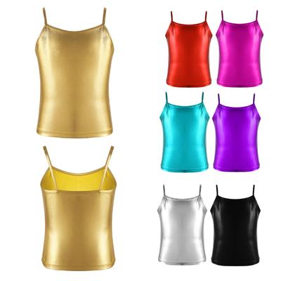 Dětské Dívčí tílko Gymnastika Sportovní Špagety Ramenní popruhy Bez rukávů Top Ležérní outfit