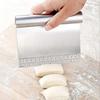 Yaju Bench Scraper Chopper Stainless Steel Kitchen Food Scraper Icing Smoother Blade With Measuring Scale For Dough, Cake, Pizz