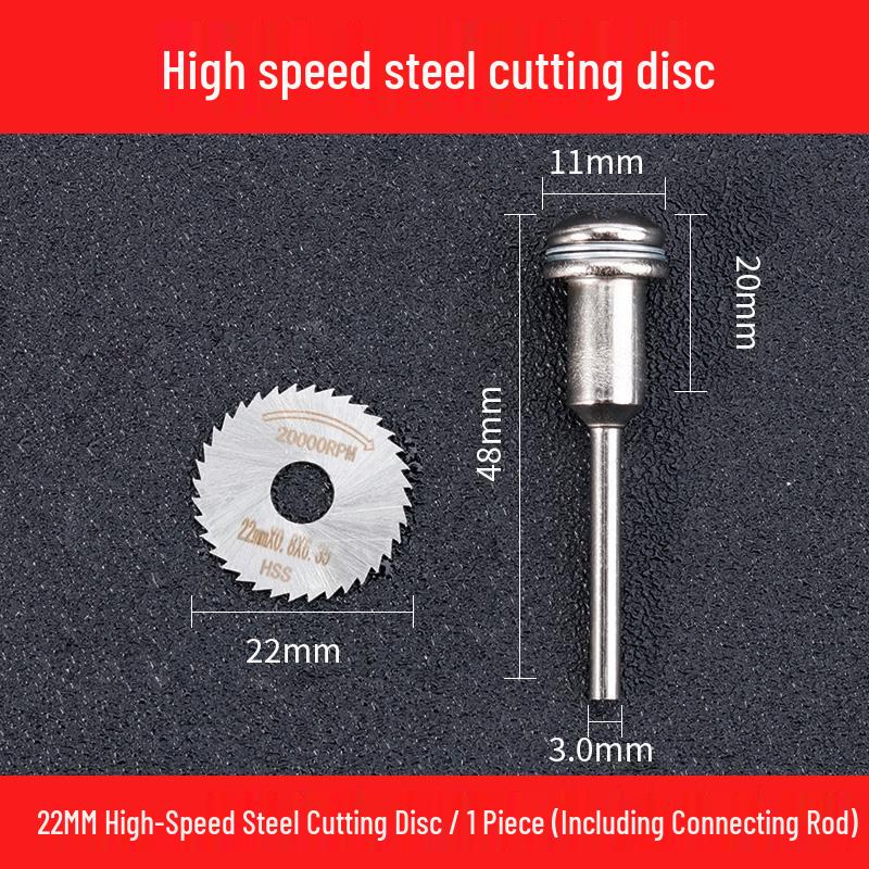 Small HSS Circular Saw Blade for Mini Electric Drill/Grinder - High-Speed Steel for Woodworking and Metal Cutting