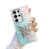 Samsung S25ultra Mobile Phone Case Electroplated Laser S24 All Inclusive Butterfly Stand A56 Protective Case for Women