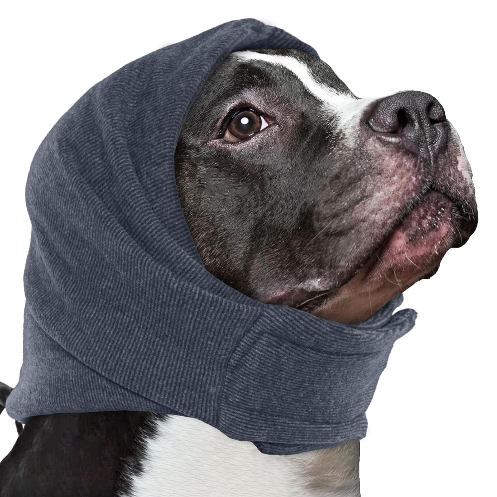 

Noise Protections Dog Ear Wrap Anxiety Relief And Calming Dogs Supplies Pet Neck Package For Pet Noise Cancelling Sleep Help S сірий