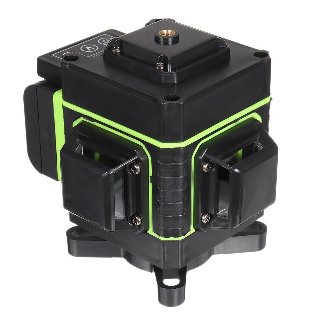 360° Rotary LD Green Laser Level 3D 12 Line Cross Self Leveling Measure Tool LED Display