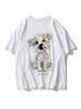 American Retro Cartoon Puppy Print Unisex T-shirt - 2026 Summer Trend