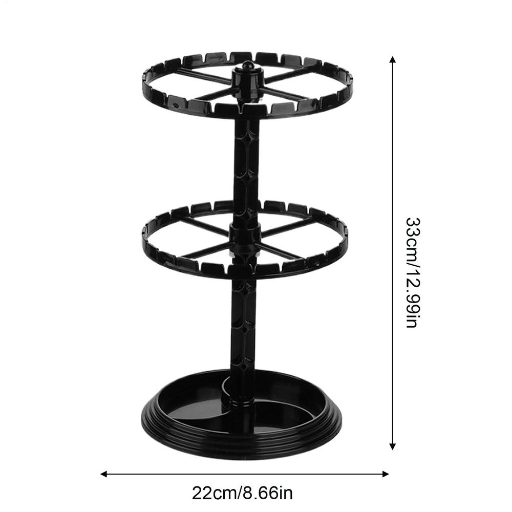 Earring Display 2 layers Earring Storage Rack 360 Degree Rotating Display Rack Rotating Jewelry Display Rack Home Organization