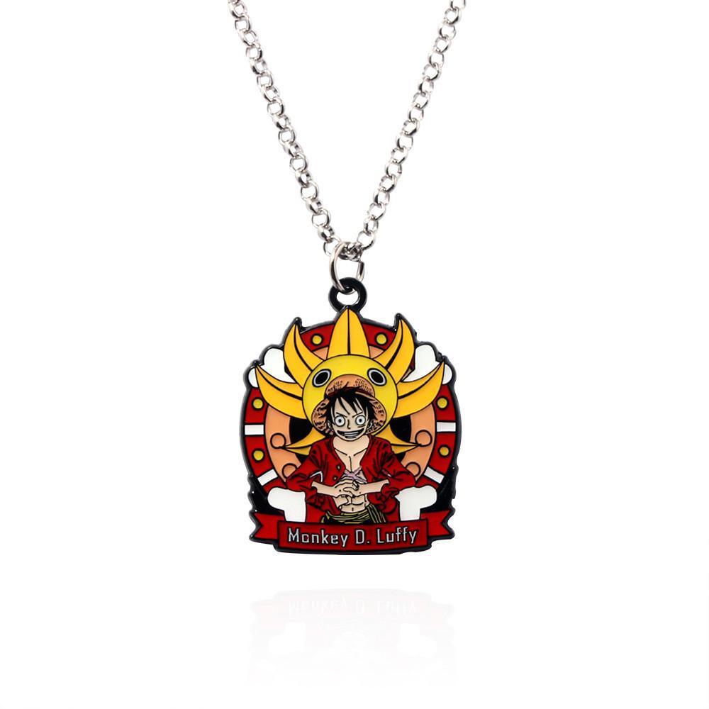 One Piece Monkey D Luffy Keychain Metal Pendant For Gift And Souvenir Necklace