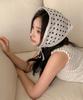 Minssio Wide Dot Lace Bonnet_Ivory