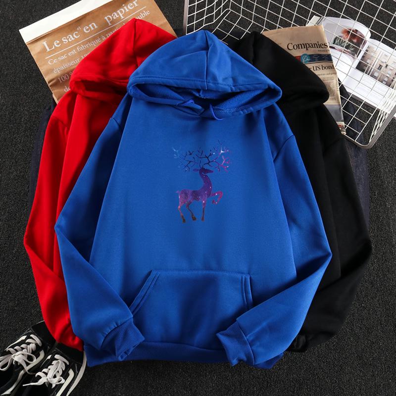 2026 Korean Style Women's Hooded Velvet Sweatshirt & Loose Jacket for Autumn Winter