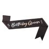 Fashionable 2pcs Rhinestones Tiaras Headband and Sash Hairpiece Hair Accesories for Women’s Birthday Party Accessories