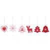24Pcs Beautiful Home Xmas Hanging Ornament Decoration Christmas Tree Decoration Props Gift