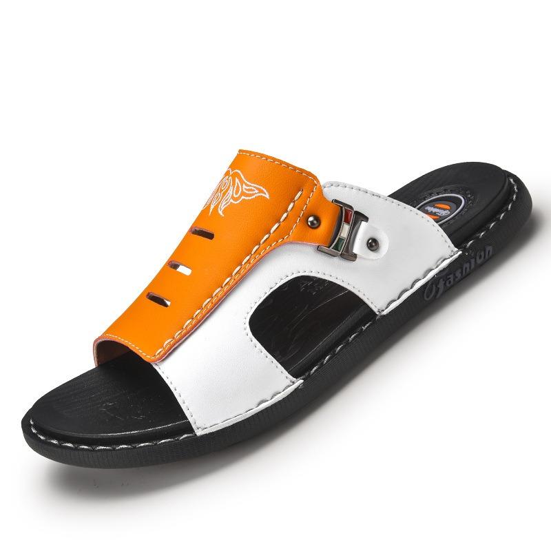 Slippers Men's Tide 2 New Personalized Casual Large Size Outdoor Beach Summer Word for Word
