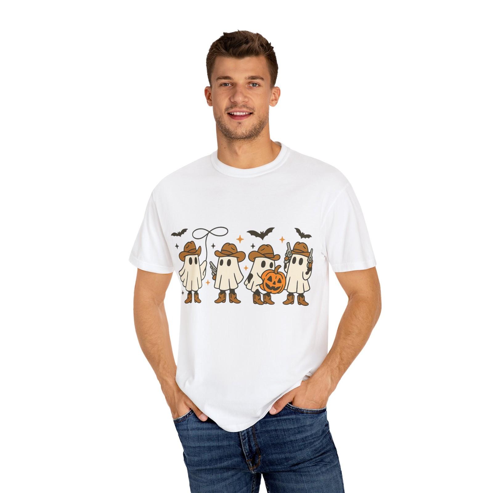 Western Ghost T-Shirt | Spooky Halloween Shirt | Halloween Party Shirt | Fall S разноцветный