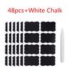 48/96pcs Blackboard Stickers White Pens Marker Waterproof Chalkboard Kitchen Spice Label Sticker Home Jars Bottles Tags Labels
