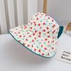 Comfortable Korean Style Flower Bucket Cap Wide Brim Bowknot Baby Shading Hat Breathable Anti-UV Empty Top Sunhat Girls