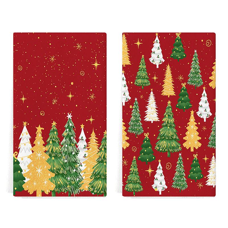 Christmas Decorations Christmas Gifts Ultra-fine Fiber Handkerchiefs Hand Towels Highly Absorbent Towels Practical 40*60cm