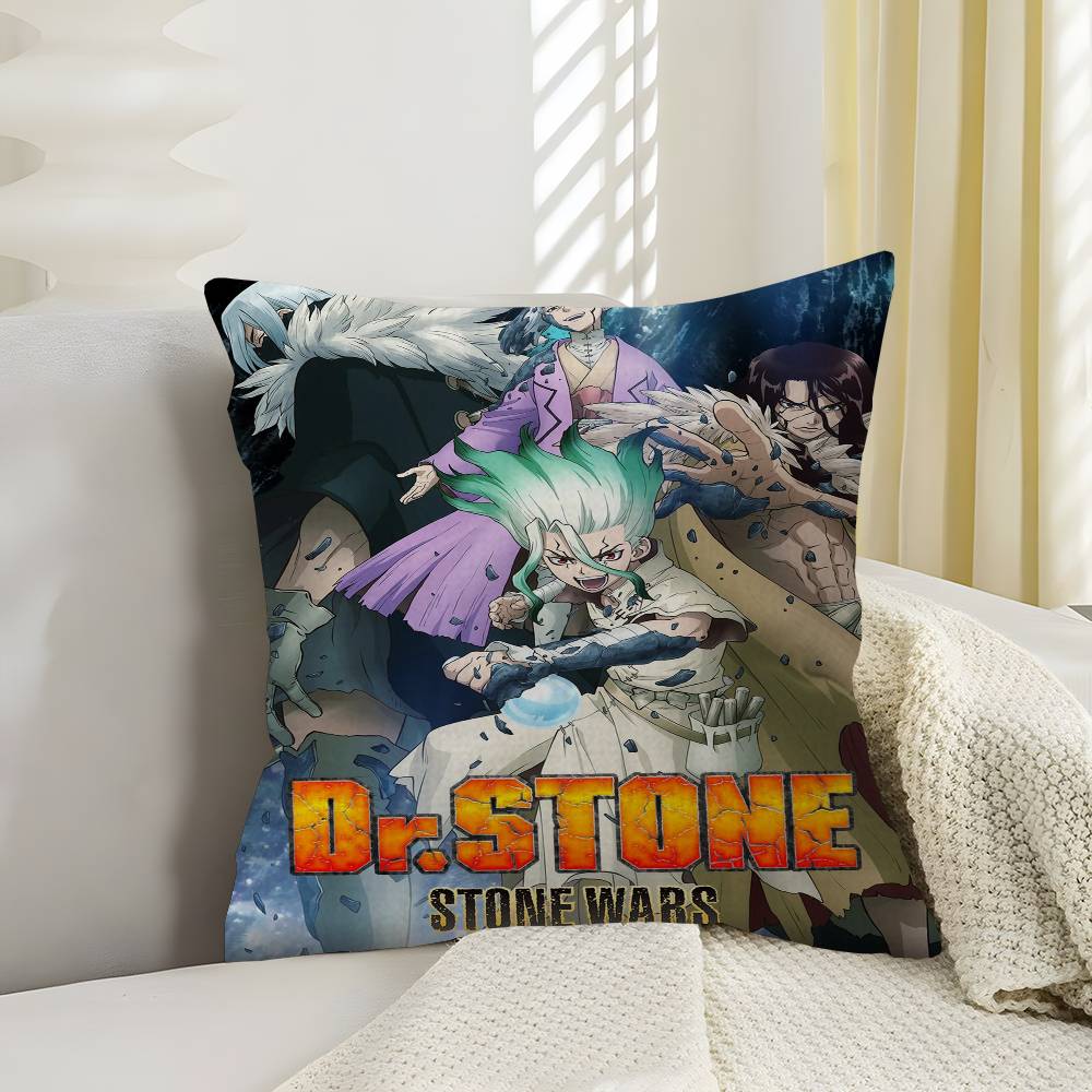 D-Dr Stone Аниме Персонализированная Наволочка Детская Спальня Декор Дикой Вечеринки Наволочка для Ребенка День Рождения Душ Подарок 12x12Inch