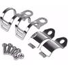 1pair Metal Motorcycle Modified Turn Signal Light Indicator Mount Bracket Clamp 30-45mm (Chrome)