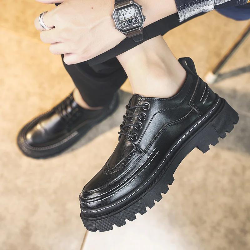 Professional Male Leather Shoes Office Men's Formal Shoes British Style Mens Wedding Shoes 2024 New Quality Casual Shoe for Men