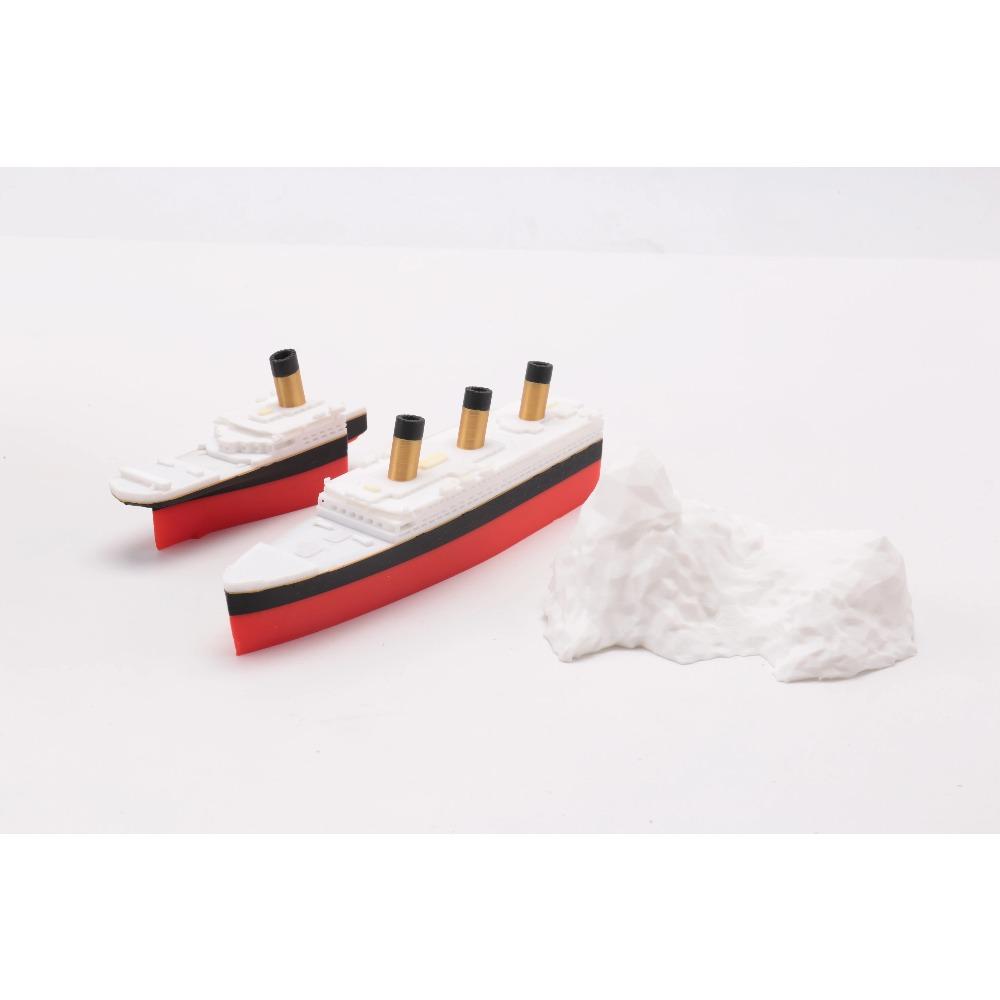 Realistisches in der Mitte zerbrochenes Titanic-Bad und Pool, Titanic-Topper, Historisch genaues zerbrechliches Titanic-Boot
