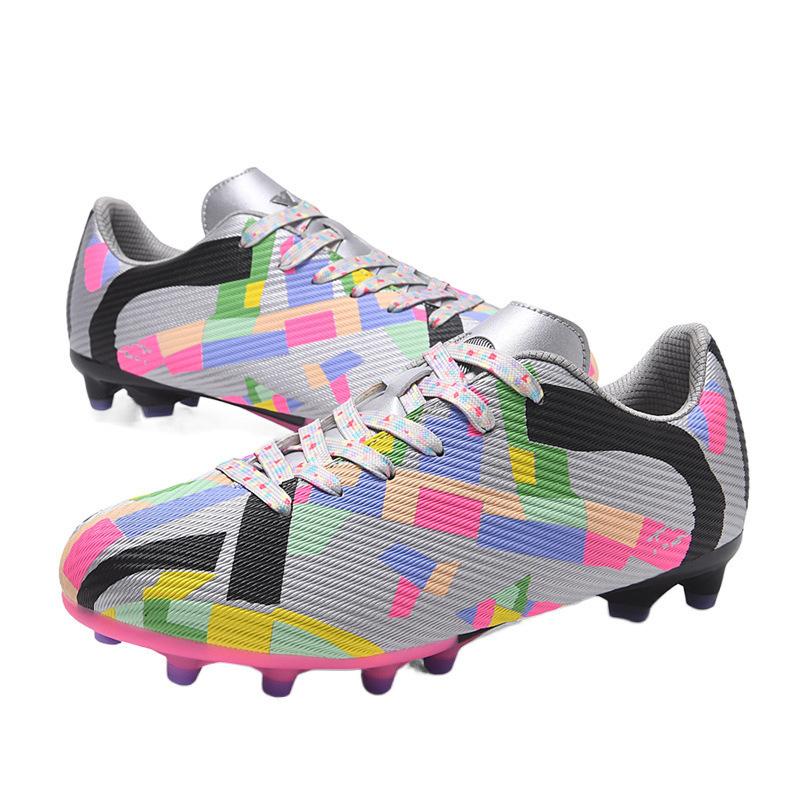 Student Broken Nail Sports Shoes Men and Women Youth Game Grass Football Shoes Long Nails Low Top New Training