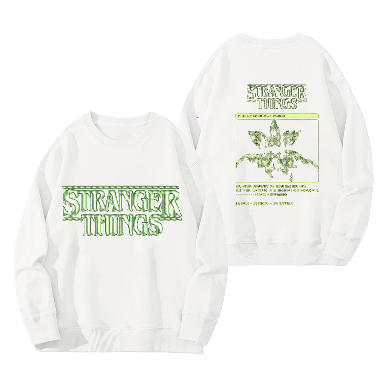 

Женский модный и повседневный свитшот с длинным рукавом, круглым вырезом и принтом S белый