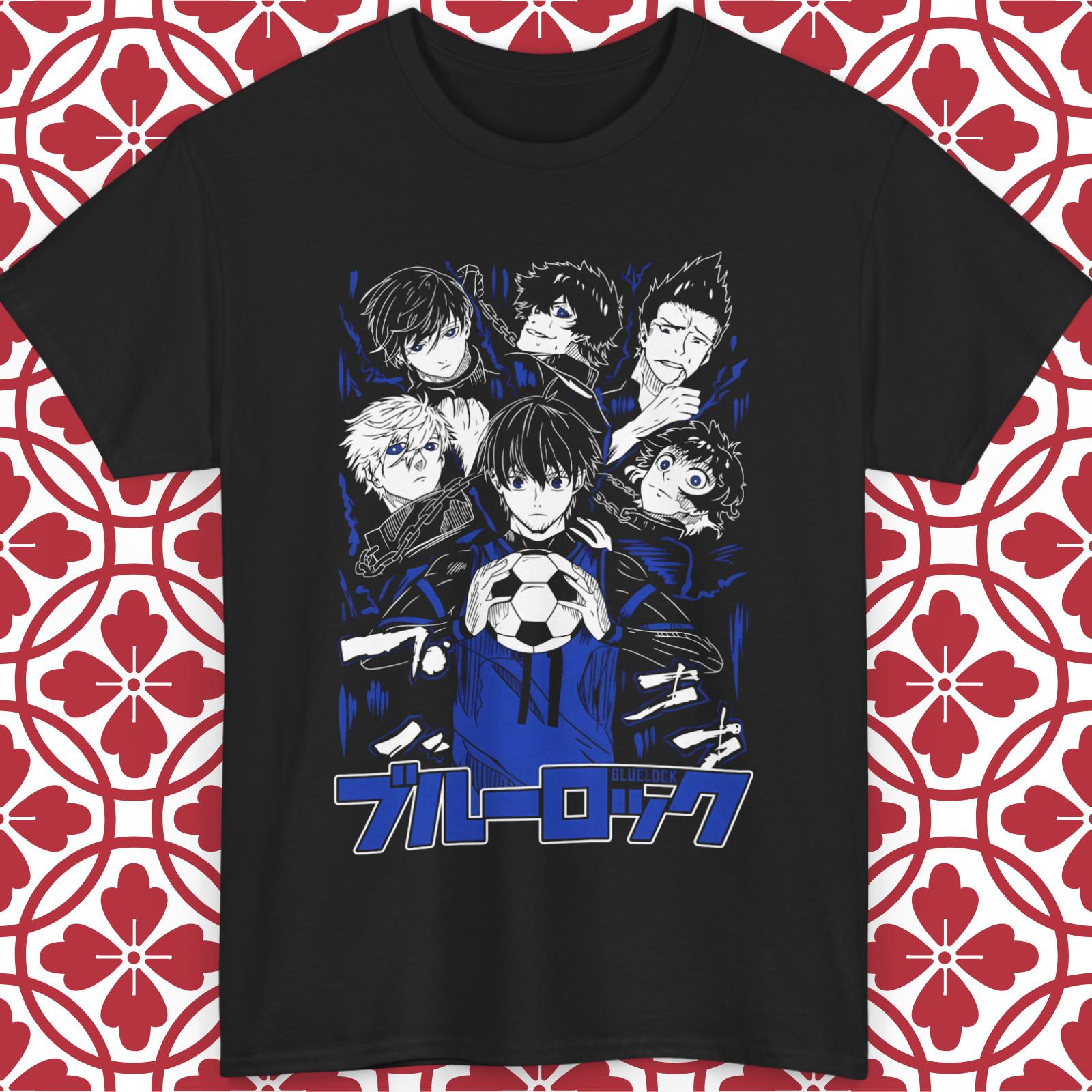 Isagi Yoichi T-Shirt Mens Womens Tees Top Blue Lock Anime Bachira Barou Unisex All Sizes Graphic Tee XL