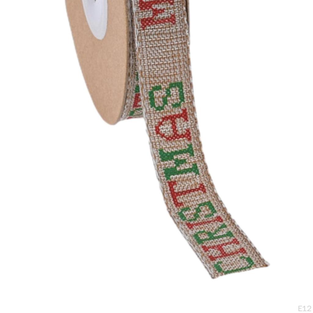 8 Yard Christmas Ribbon DIY Classic Width 1.5cm Portable Xmas Decor Gift Wrapping for