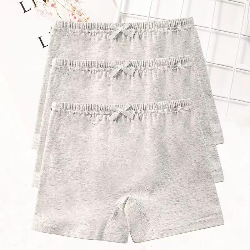 3PC/Set Summer Girls' Safety Pants Cotton Panties for Teenager Boxer Shorts