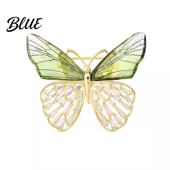 Decorative Rhinestone Brooch Sparkly Bird Butterfly Leaves Lapel Pin Women