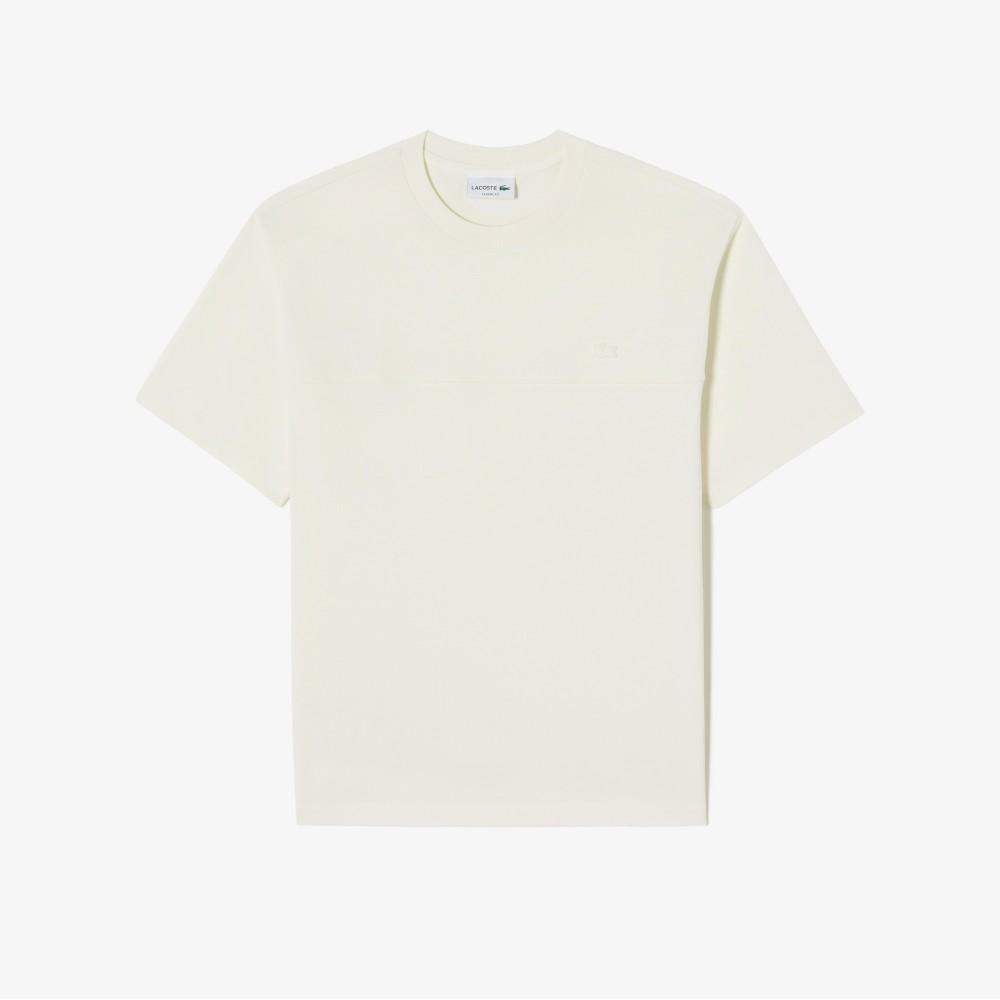 Lacoste Men's Strong Yarn Woven Panel Short-Sleeved T-shirt TH358E-56G056