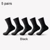 ZEXOLAP  High Quality Casual Men's Business Socks Summer Winter Cotton Socks Quick Drying Black White Long Sock Plus Size US