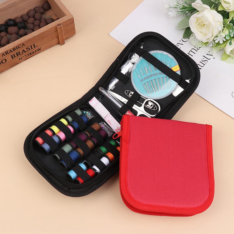 Přenosná šicí sada Kompletní šicí box DIY Vyšívání Ruční šicí sada nástrojů Cestovní domácí nářadí Šicí příslušenství