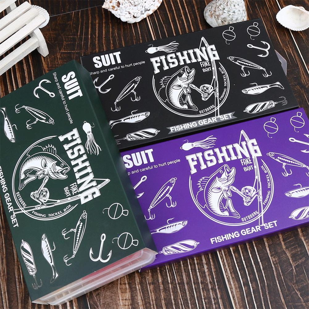 Fishing Lures Set with Jig Heads Hooks Soft Worm Bait Lures for Bass Pike Crank Accessories